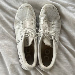 On White Tennis Shoes